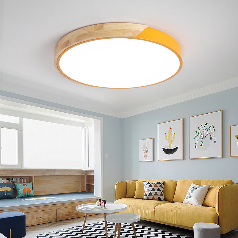 Splice Wood Flush Mount