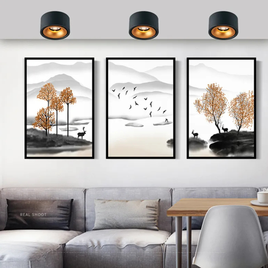 Surface Mount LED Spotlight with Anti-Glare Deep Recess - Industrial Style