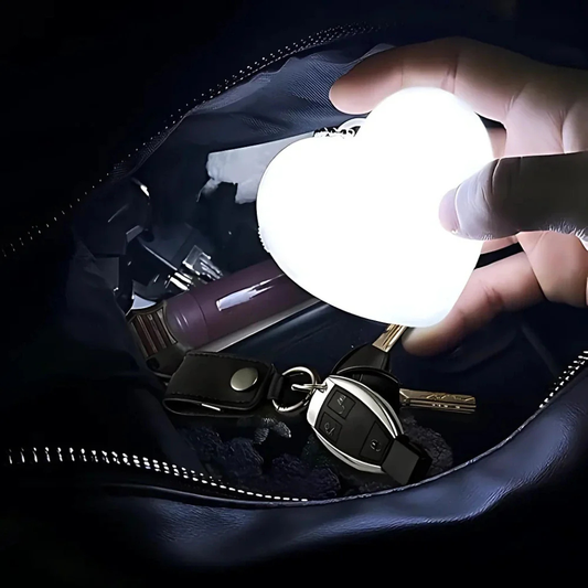Glow Bag Charm LED Light - Portable Purse Keychain & Night Finder