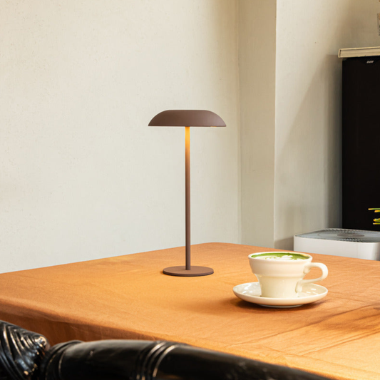 Rechargeable LED Table Lamp - Cordless Iron Desk Light - Modern Minimalist