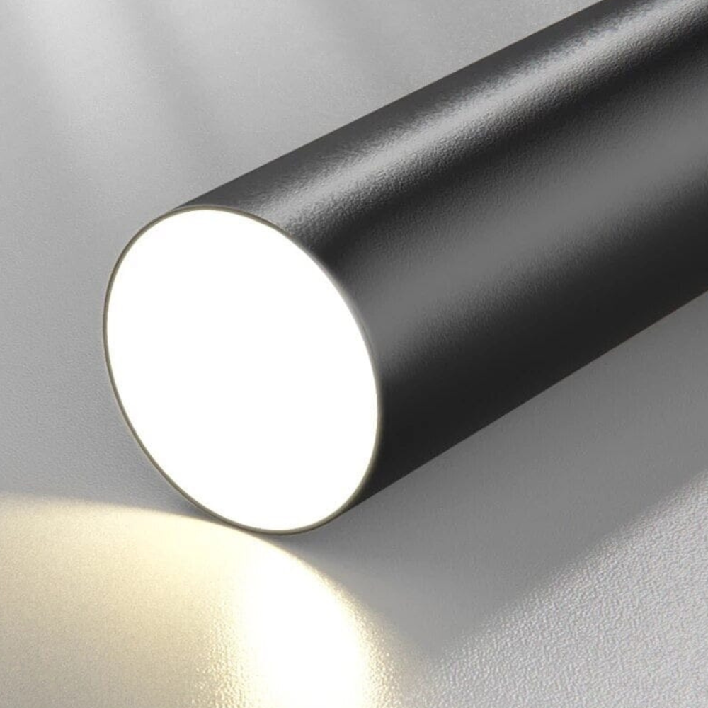 Minimalist LED Cylinder Pendant Light - Slim Vertical Tube Hanging Lamp
