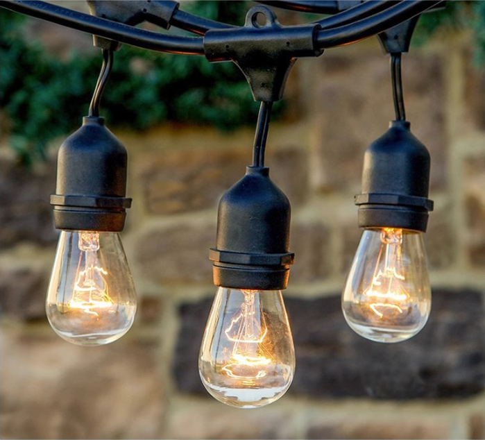 Guirlande lumineuse extérieure globe solaire résistante aux intempéries – Blanc chaud Bistro