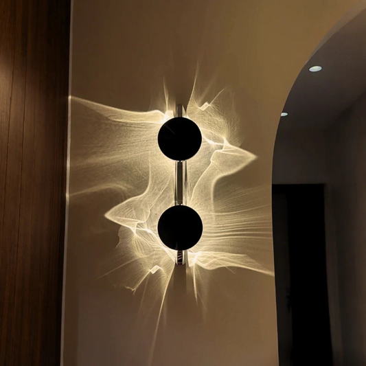 Modern LED Water Ripple Wall Sconce - Abstract Shadow Accent Light