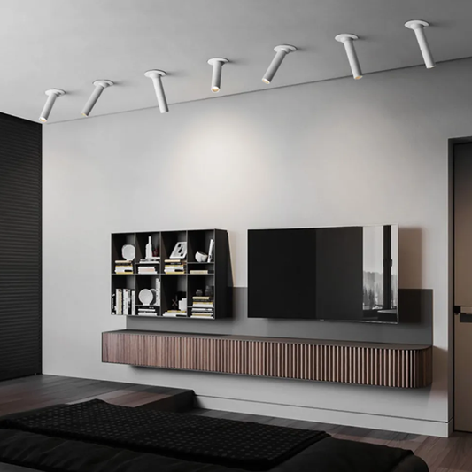 Richtungsweisende Aluminium-Schienen-Pendelleuchte – Minimalistische Innenbeleuchtung