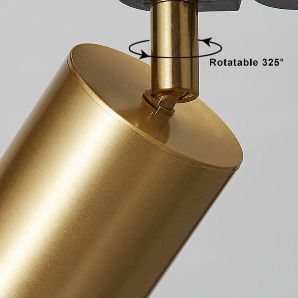 LED Track Lighting System with Adjustable Spotlights - Modern Industrial