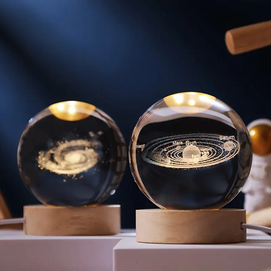 Engraved Crystal Ball Light