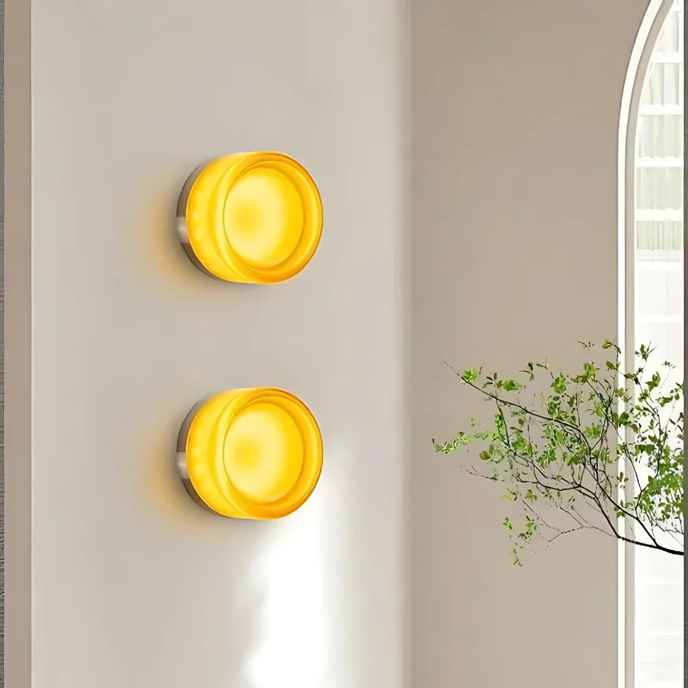 Rondel Glass Wall Sconce