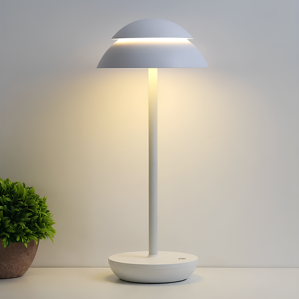 Lampe de table sans fil à LED minimaliste scandinave - Lumière rechargeable à intensité variable