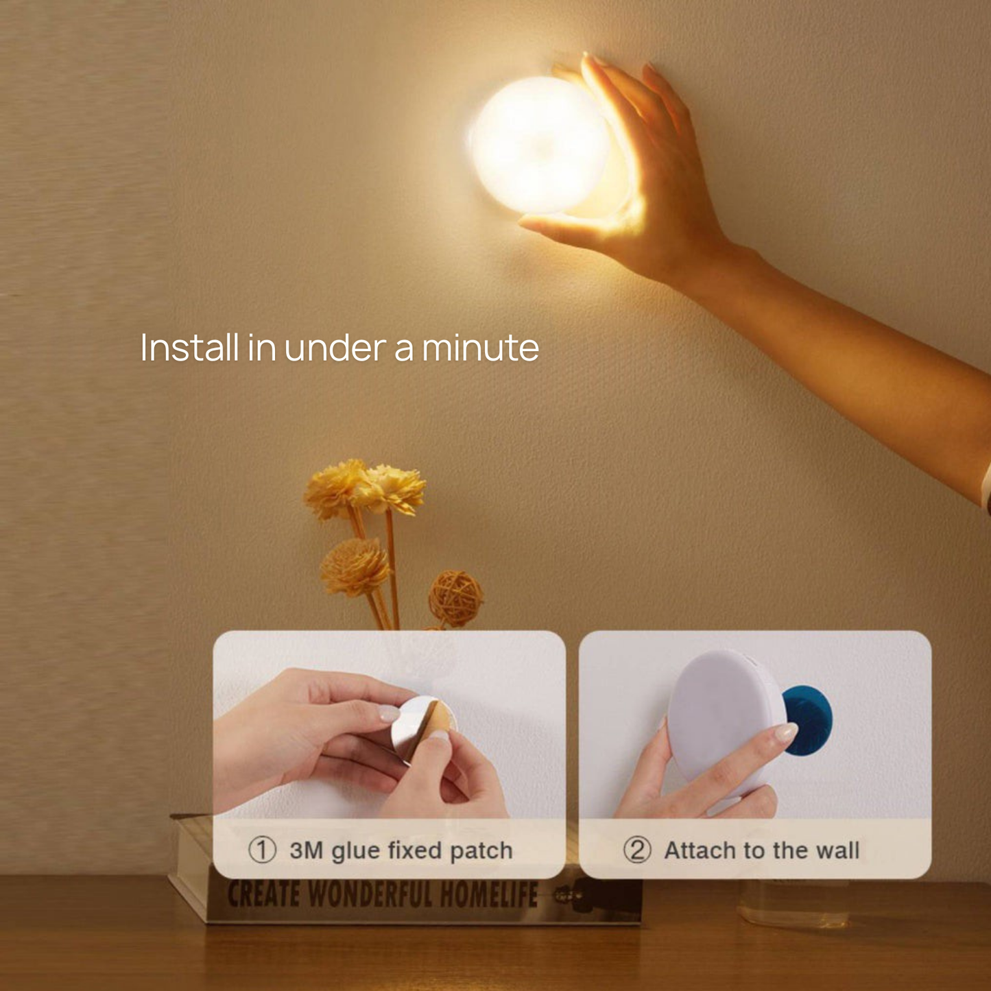 Dot Easy-Stick Motion Light