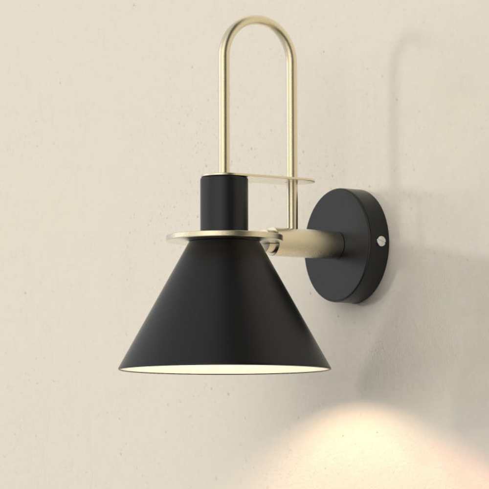Architektonische matte Legierungs-Wandleuchte – Minimalistische nordische konische Wandleuchte