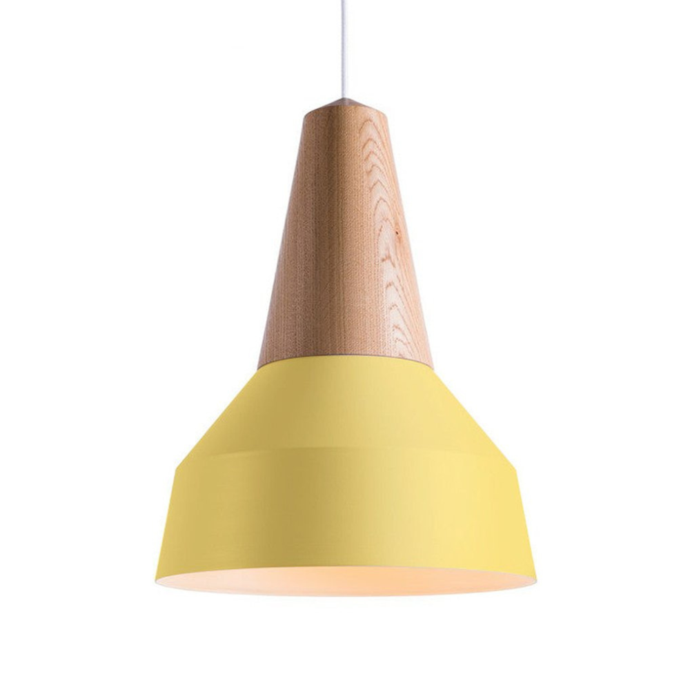 Modern Wood Nordic Pendant Light - Artisan Macaron Silhouette Hanging Lamp