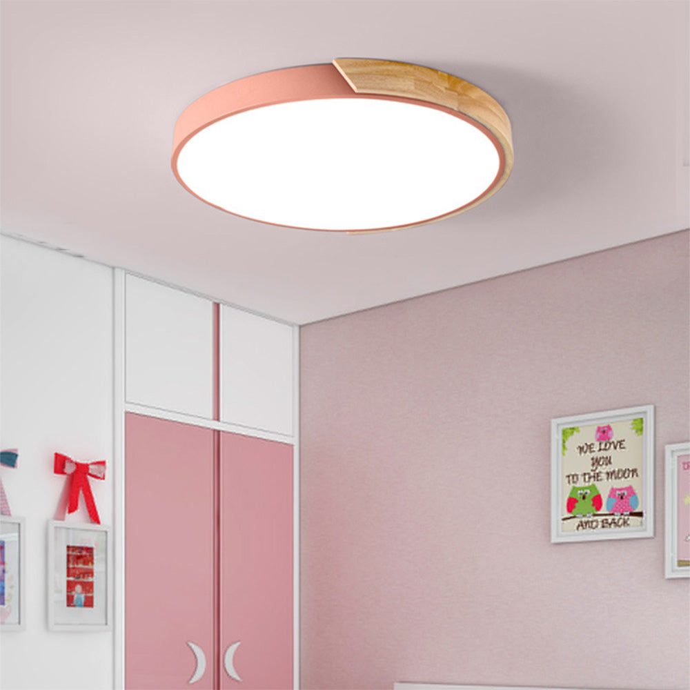Splice Wood Flush Mount