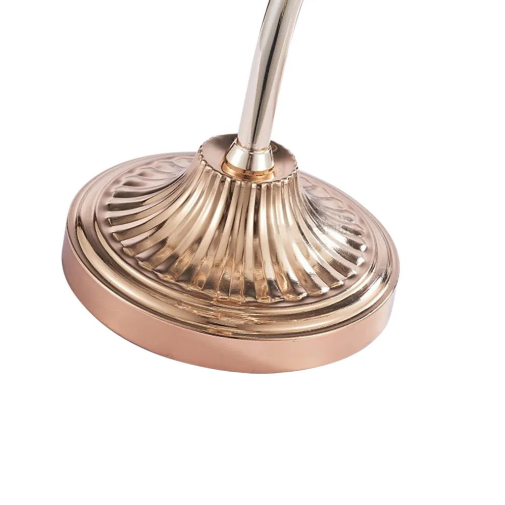 Stehlampe mit natürlichen Achatstein-Blättern und Metallgestell in Astform
