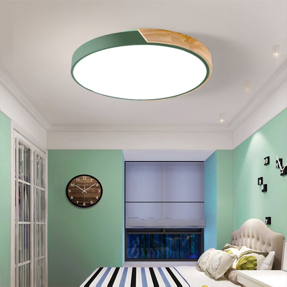 Splice Wood Flush Mount