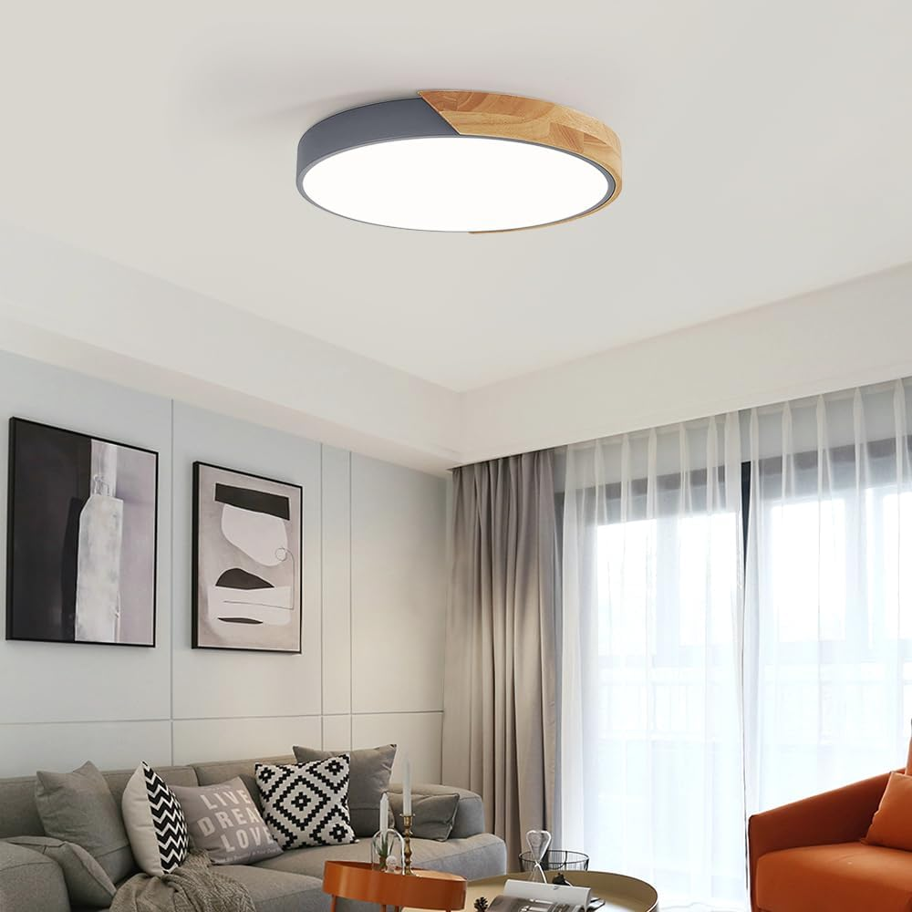 Splice Wood Flush Mount