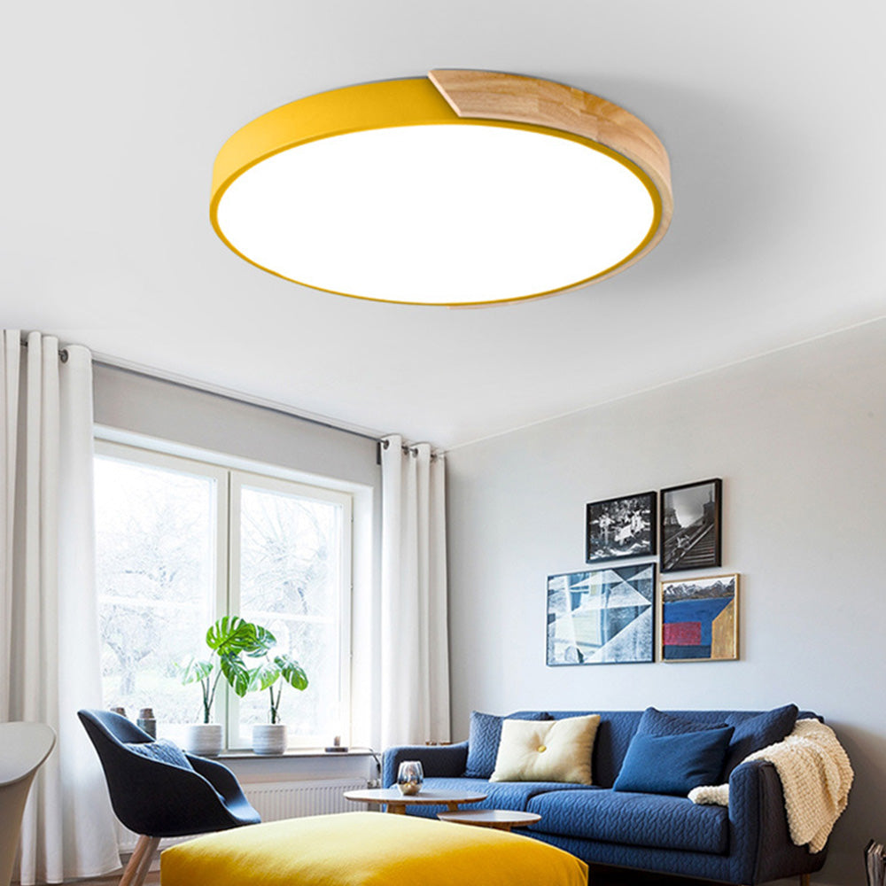 Splice Wood Flush Mount