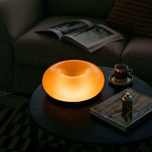 Donut Table Lamp and Wall Sconce Touch Control - Modern Mid Century