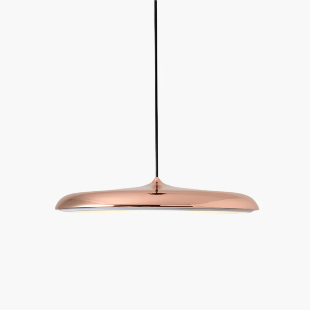 Saucer Ceiling Hanging Lamp with Metal Disc - Minimalist Nordic Decor
