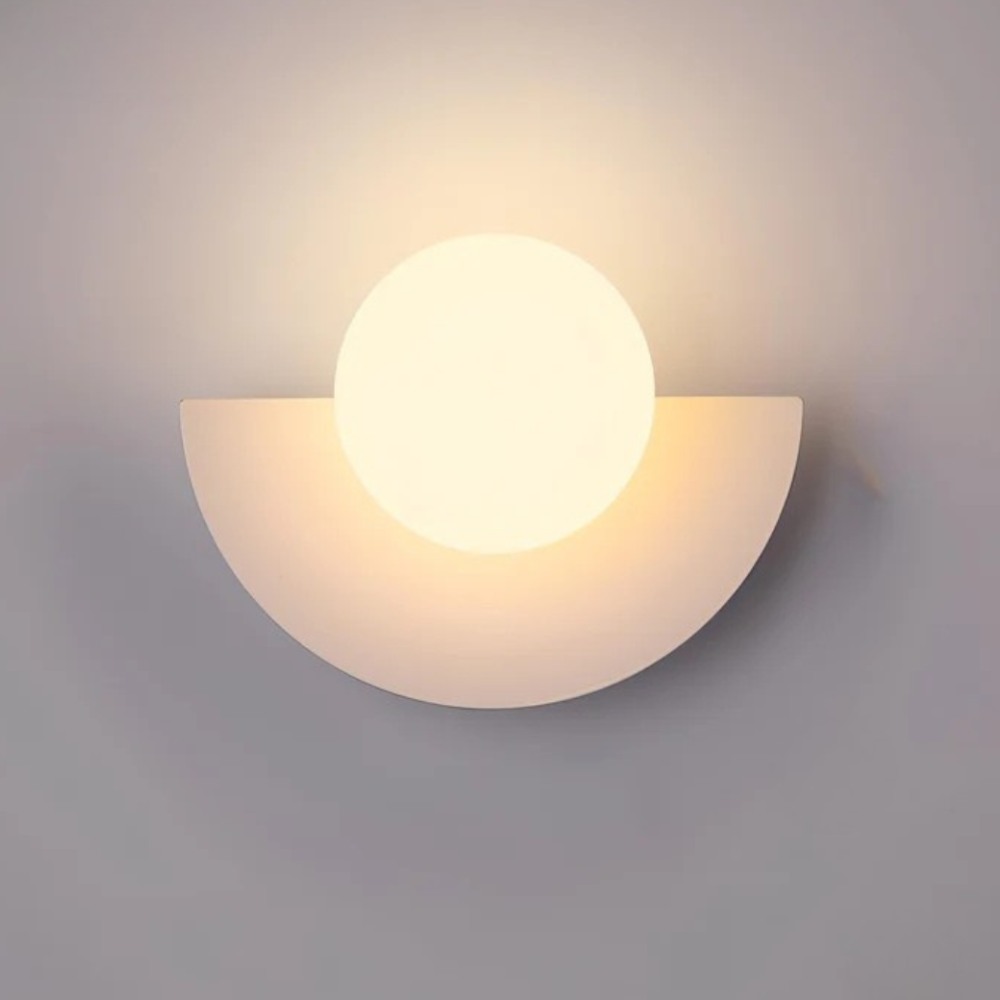 Moderne Halbmond-Wandlampe – Geometrische Halbmond-Wandleuchte