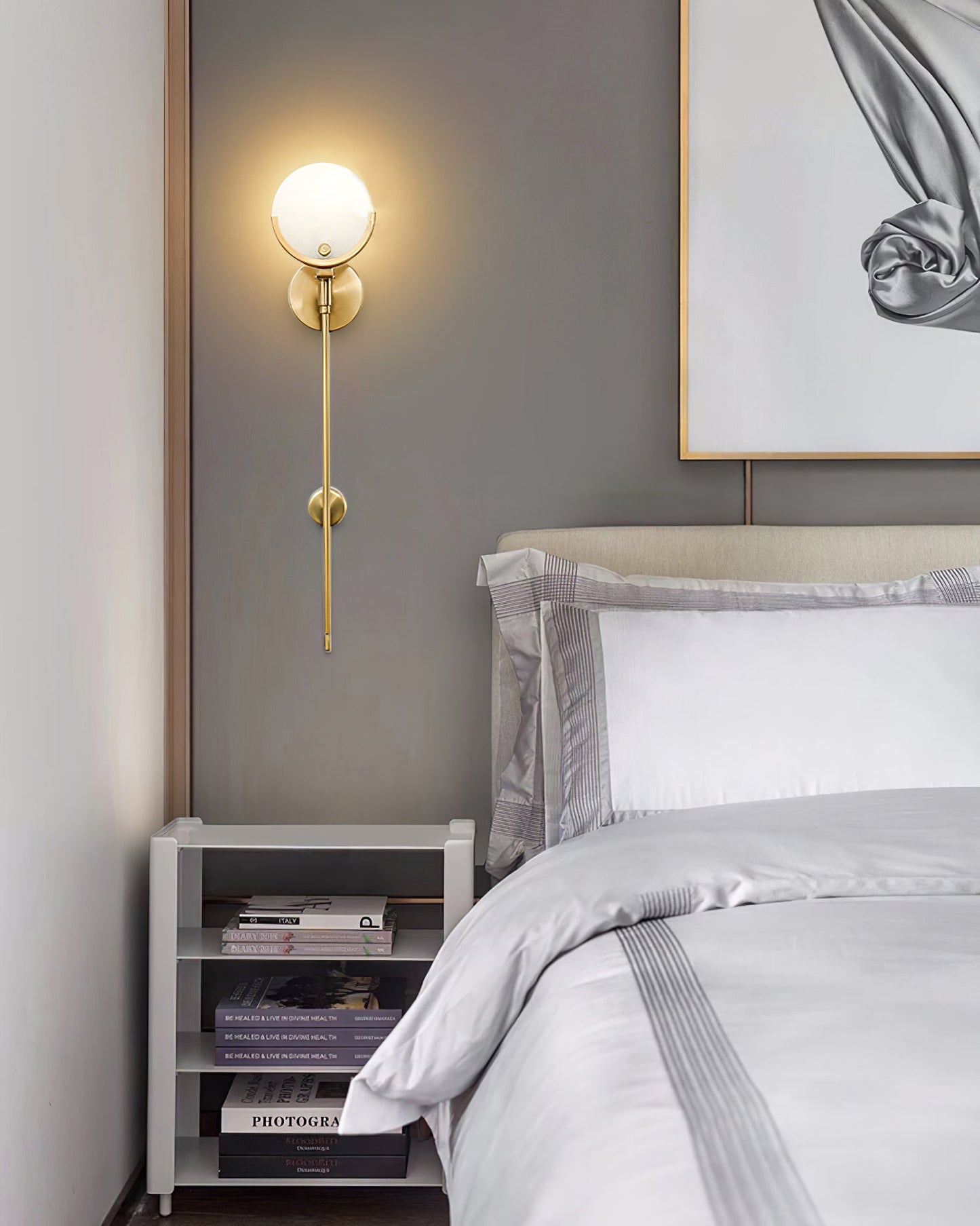 Scepter Messing Wandlampe