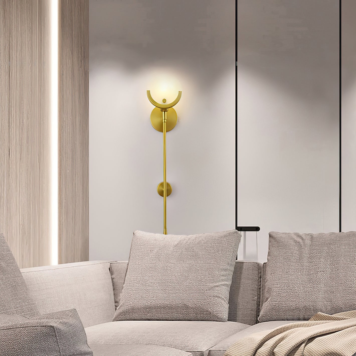 Scepter Messing Wandlampe