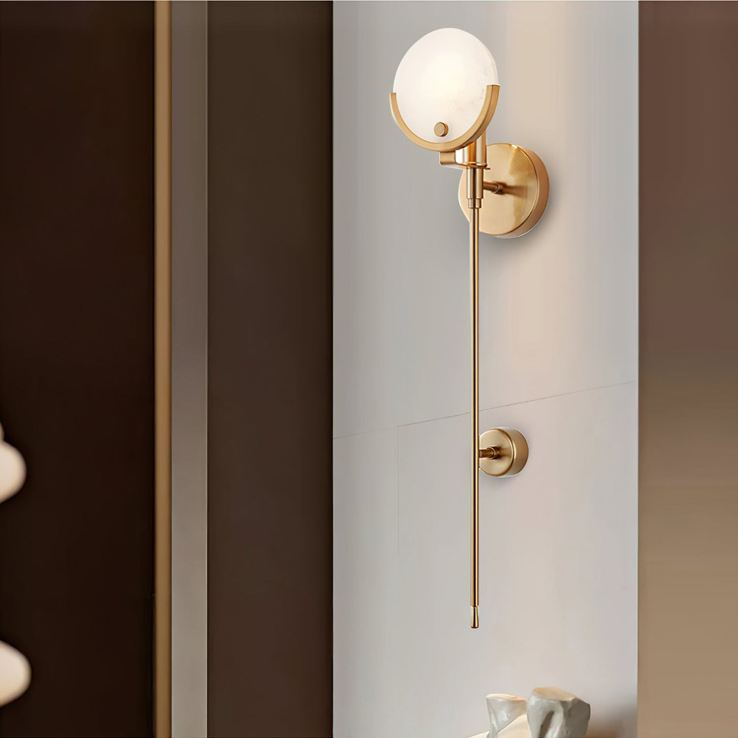 Scepter Messing Wandlampe