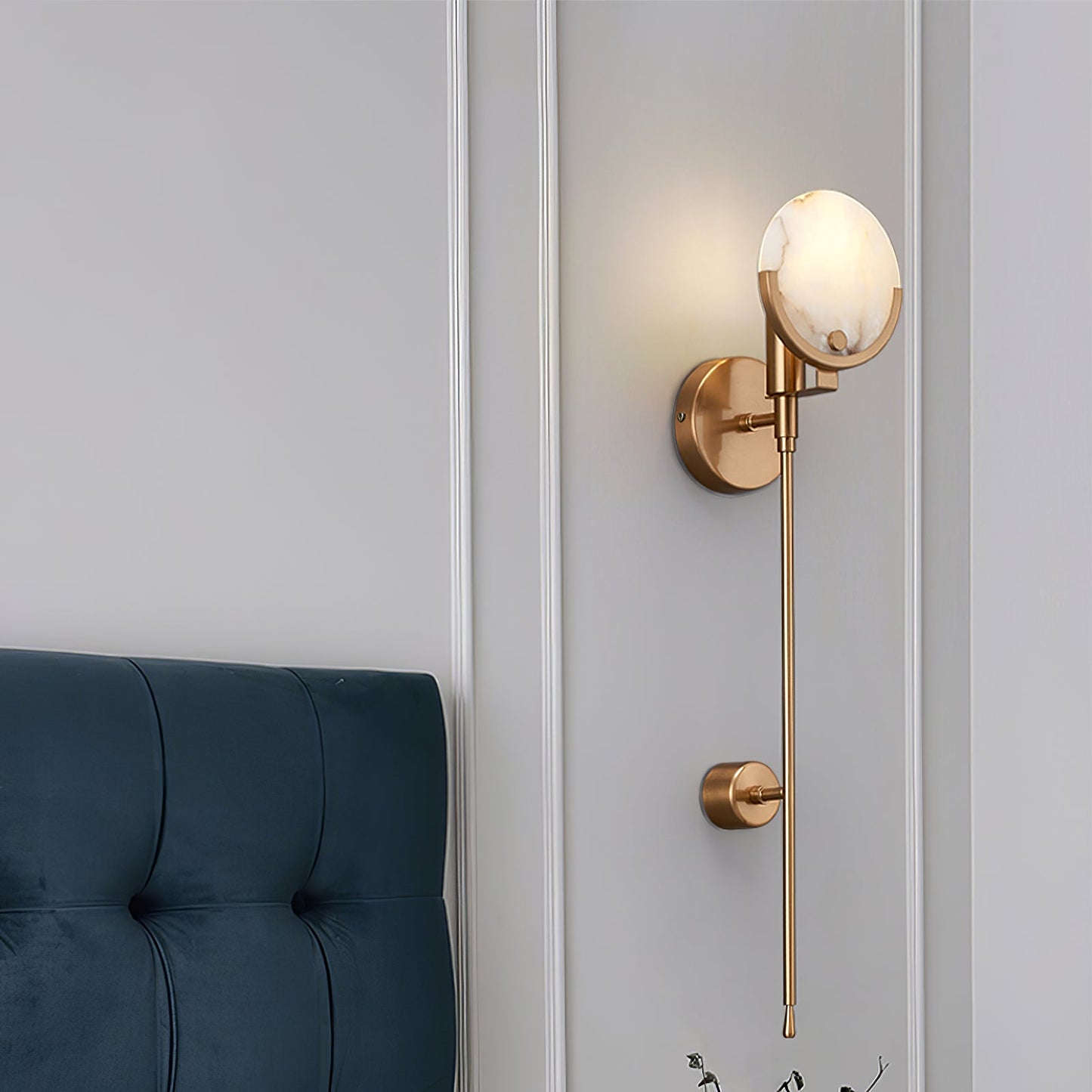 Scepter Messing Wandlampe