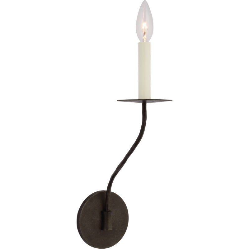 Kegelförmige Messing-Wandlampe