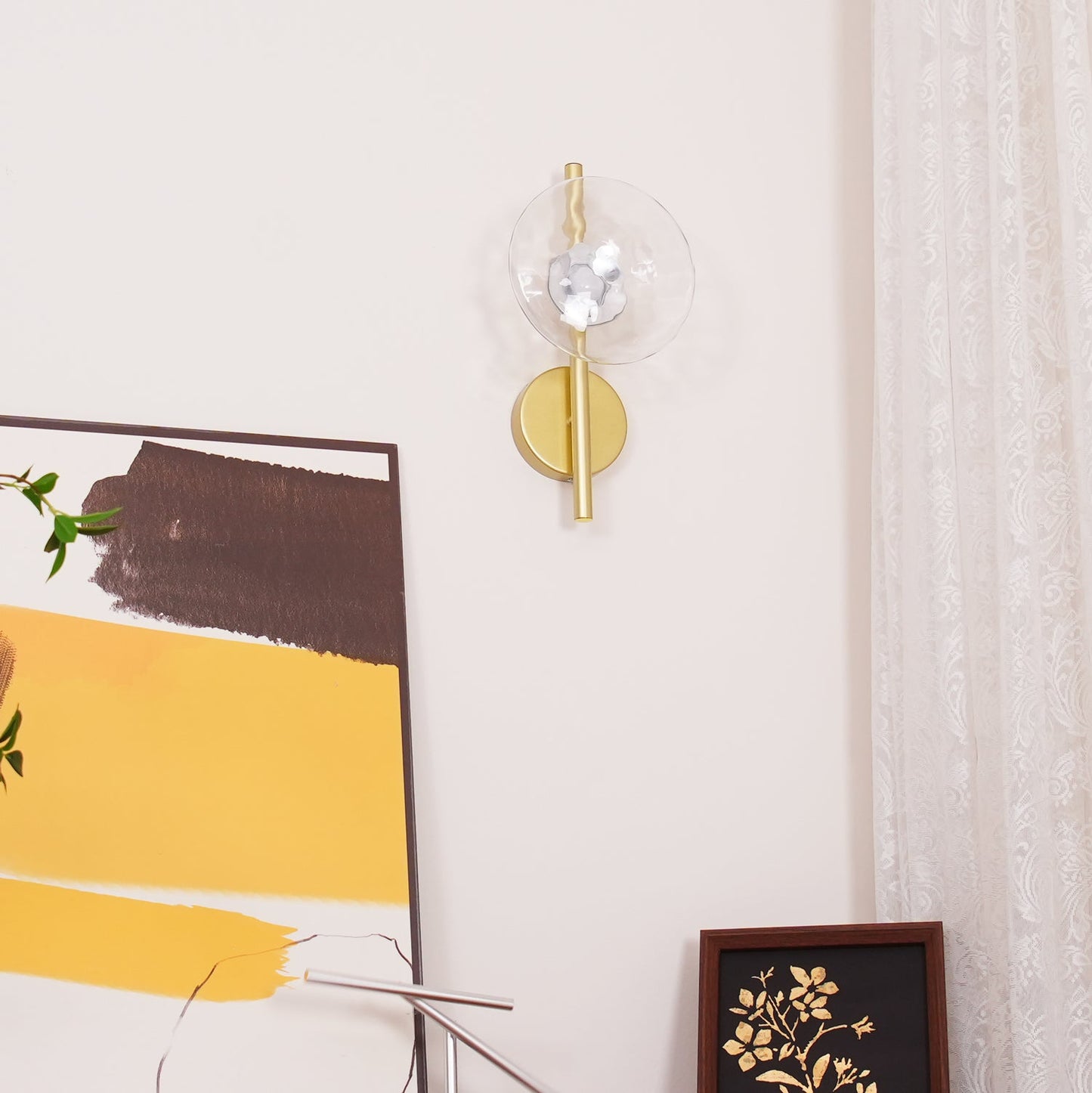 Node Glass Wall Light