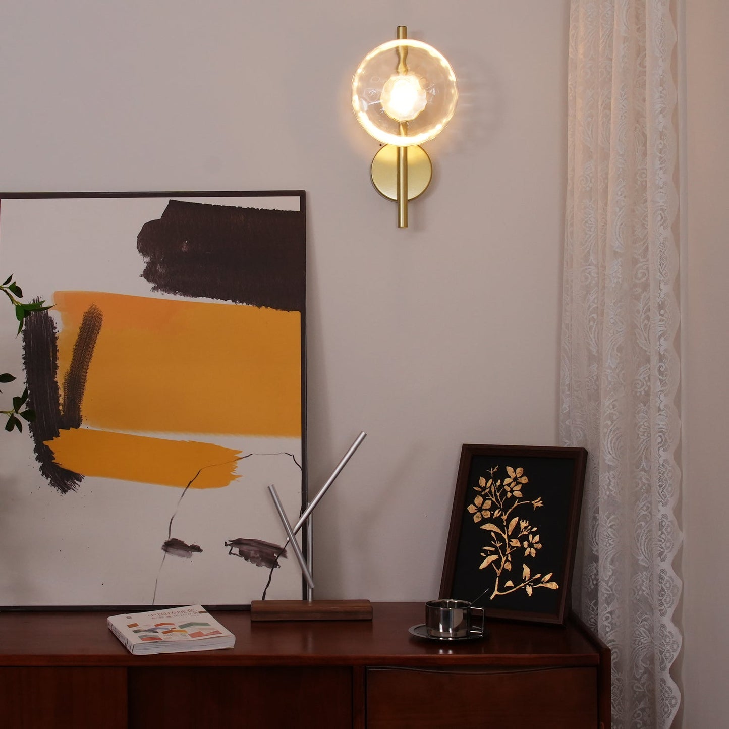 Node Glass Wall Light