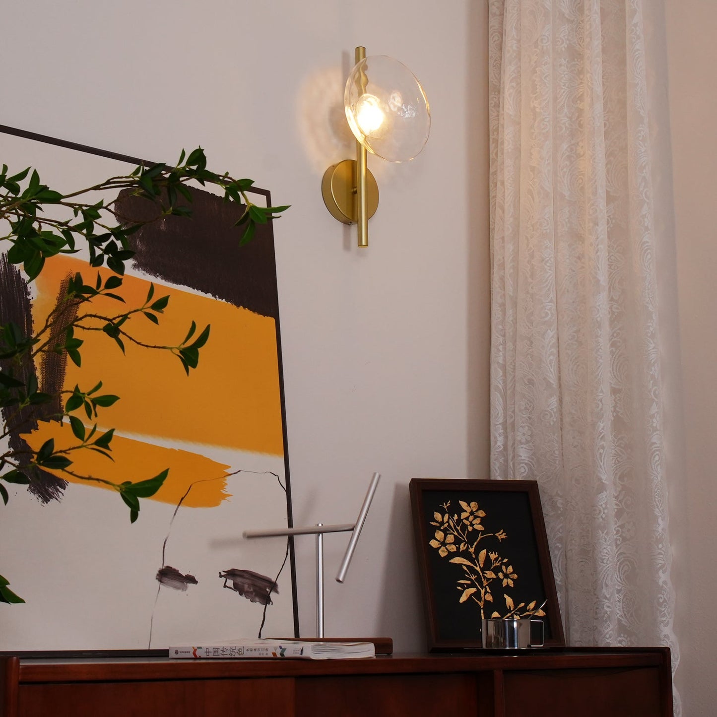 Node Glass Wall Light