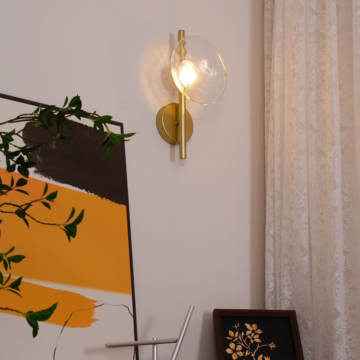 Node Glass Wall Light