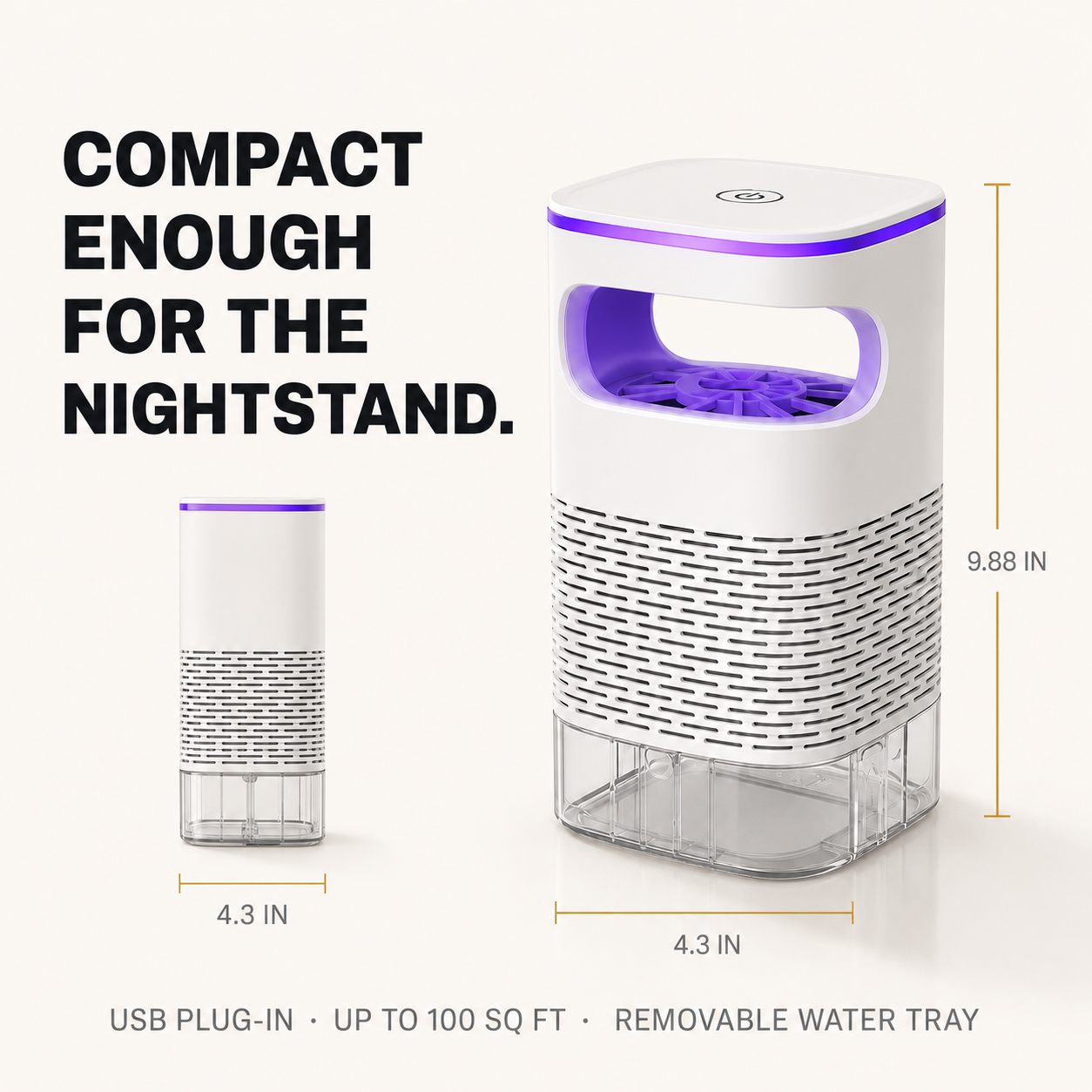 Vexora Indoor Flying Insect Trap – UV Light & Suction Fan
