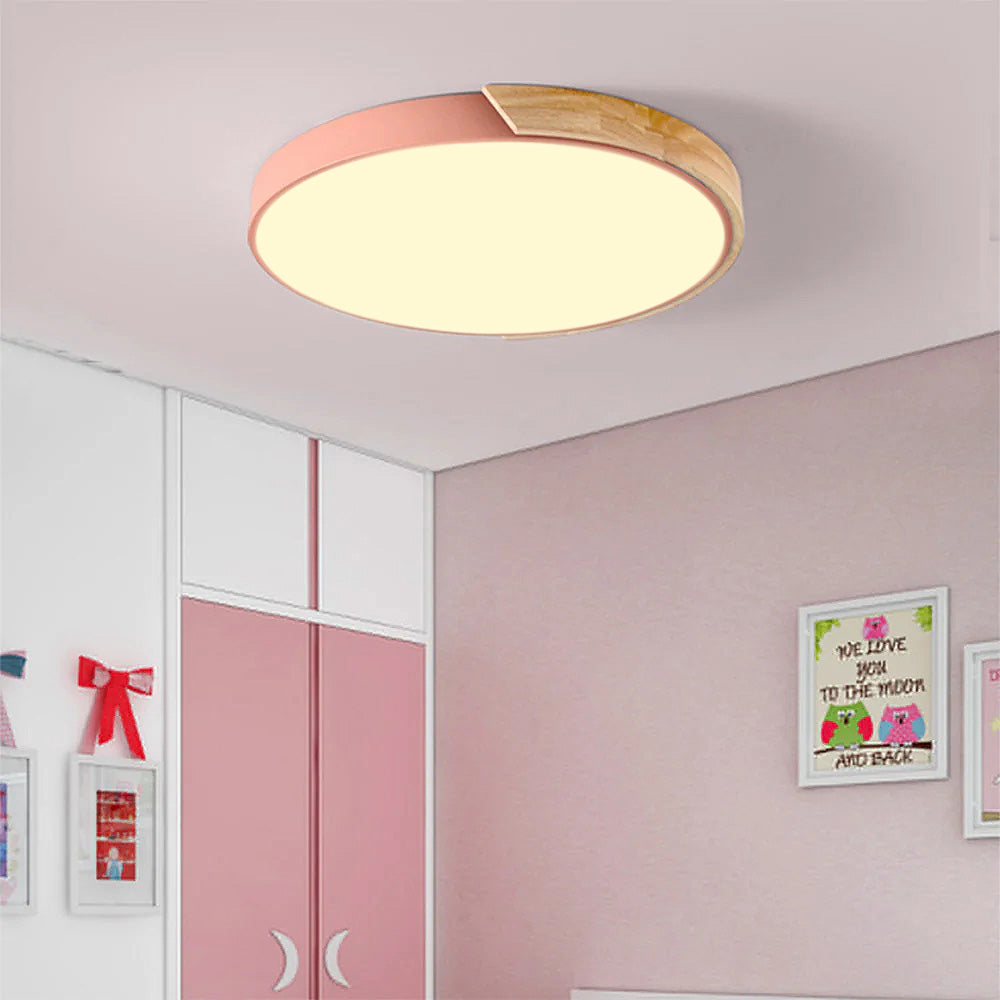 Splice Wood Flush Mount