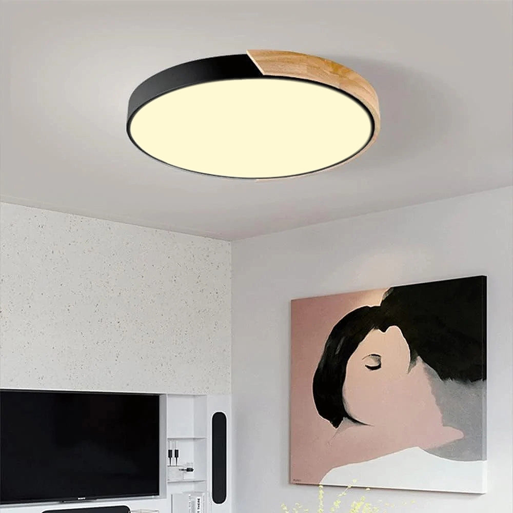 Splice Wood Flush Mount