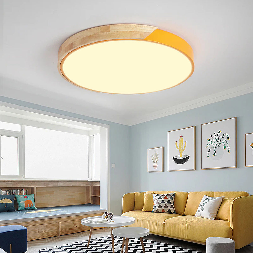 Splice Wood Flush Mount