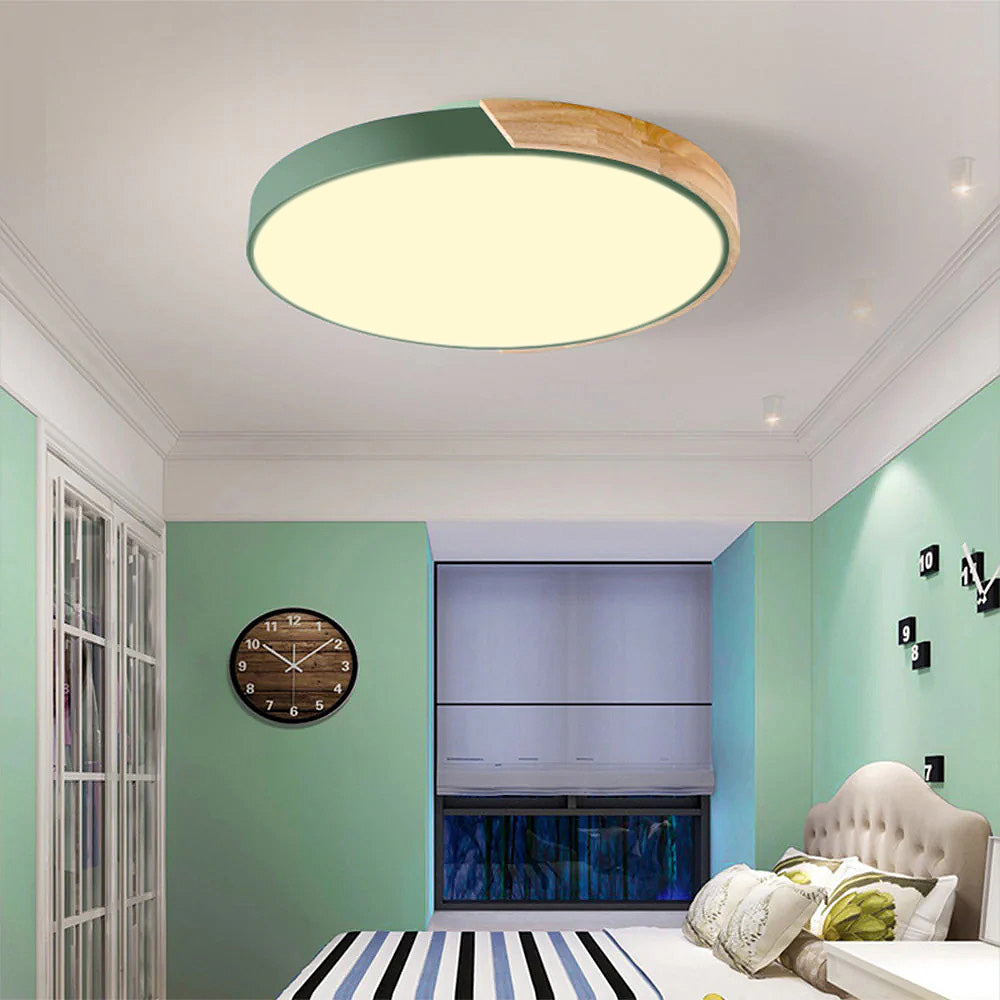 Splice Wood Flush Mount