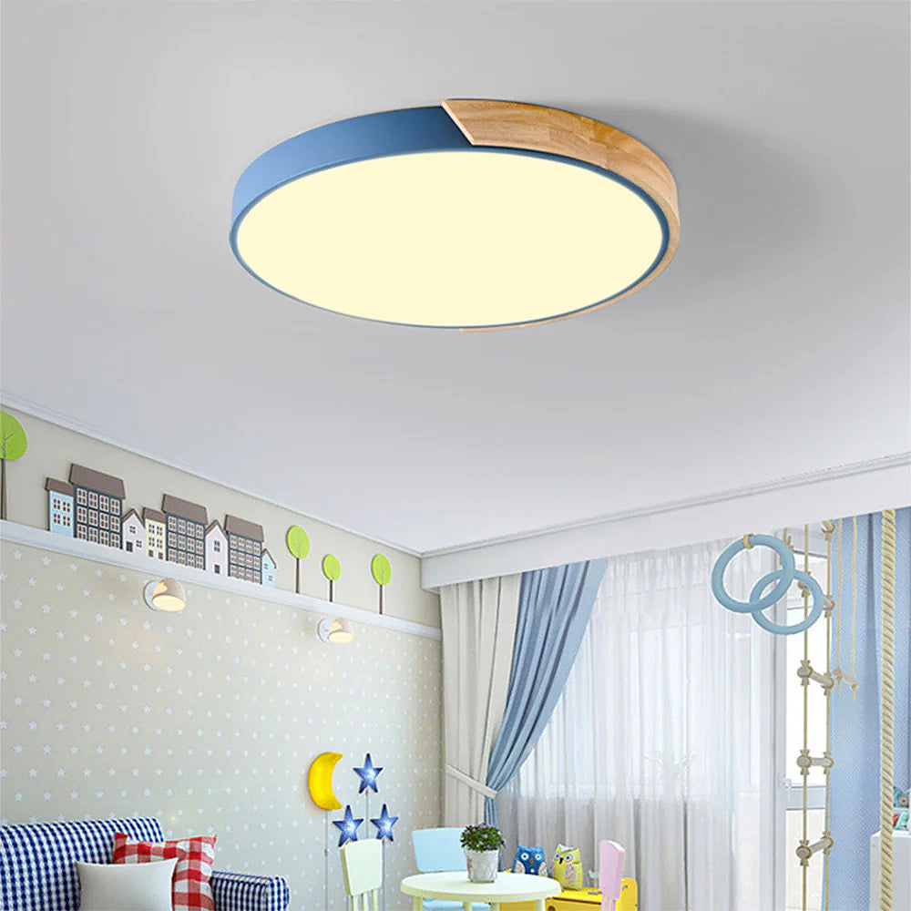 Splice Wood Flush Mount