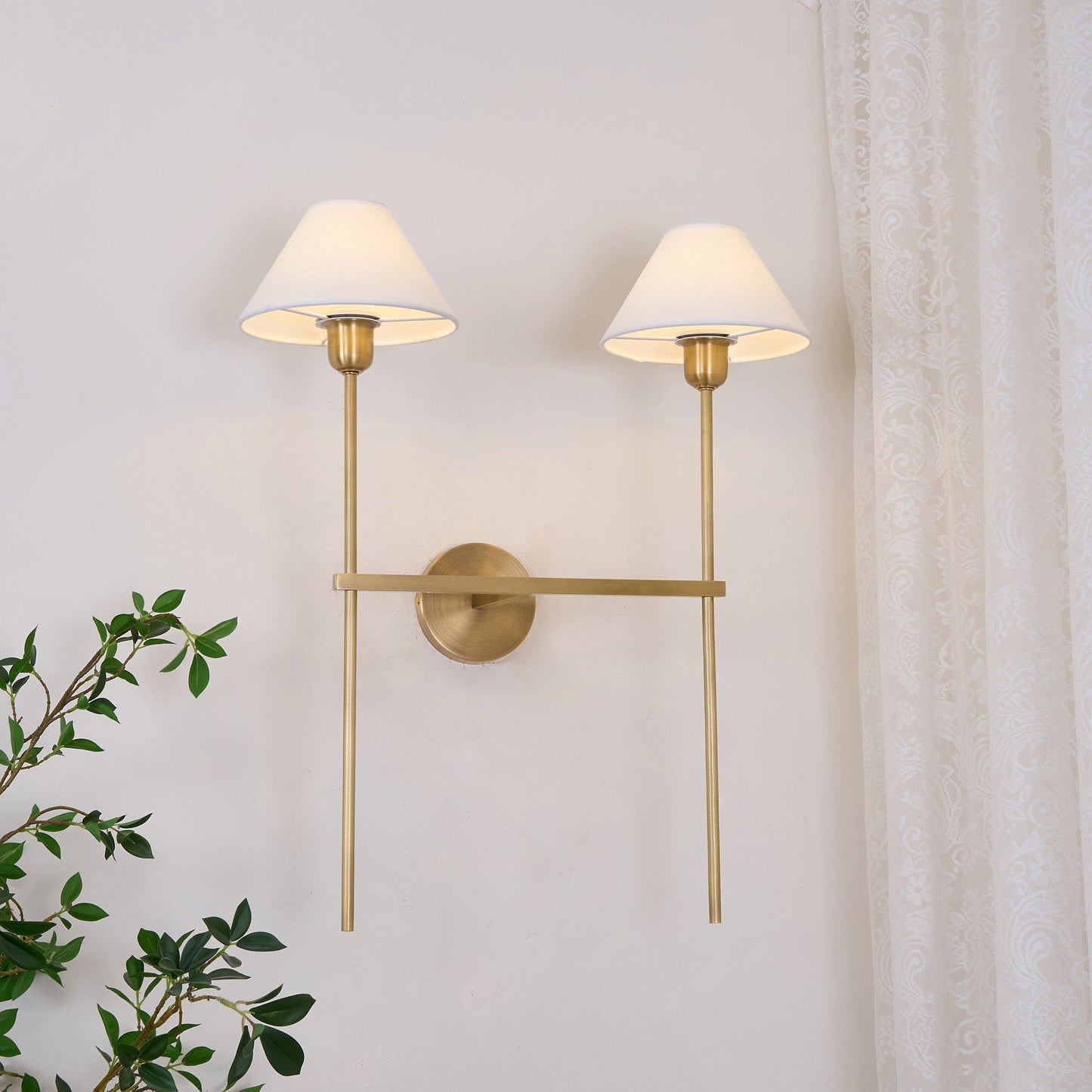 Mercer Messing Wandlampe