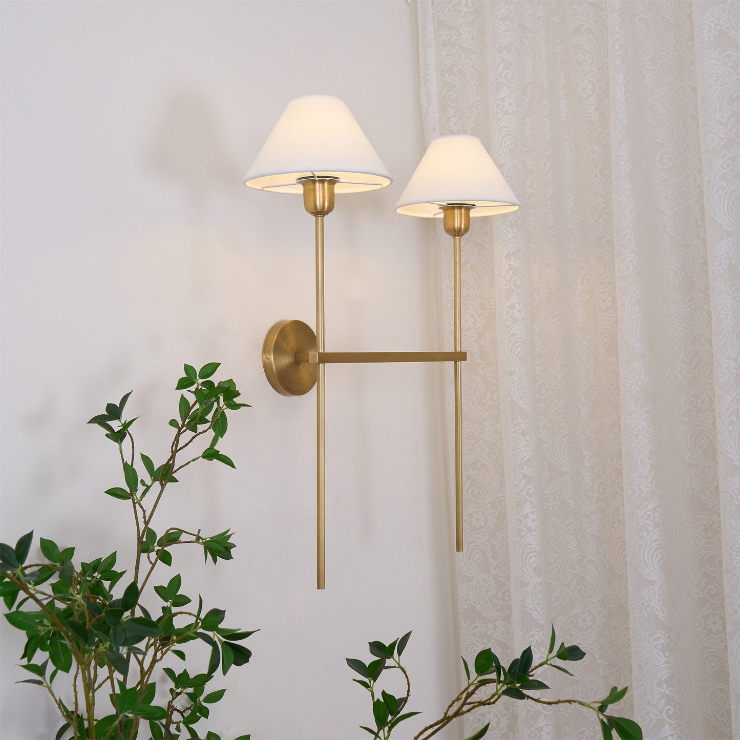 Mercer Messing Wandlampe