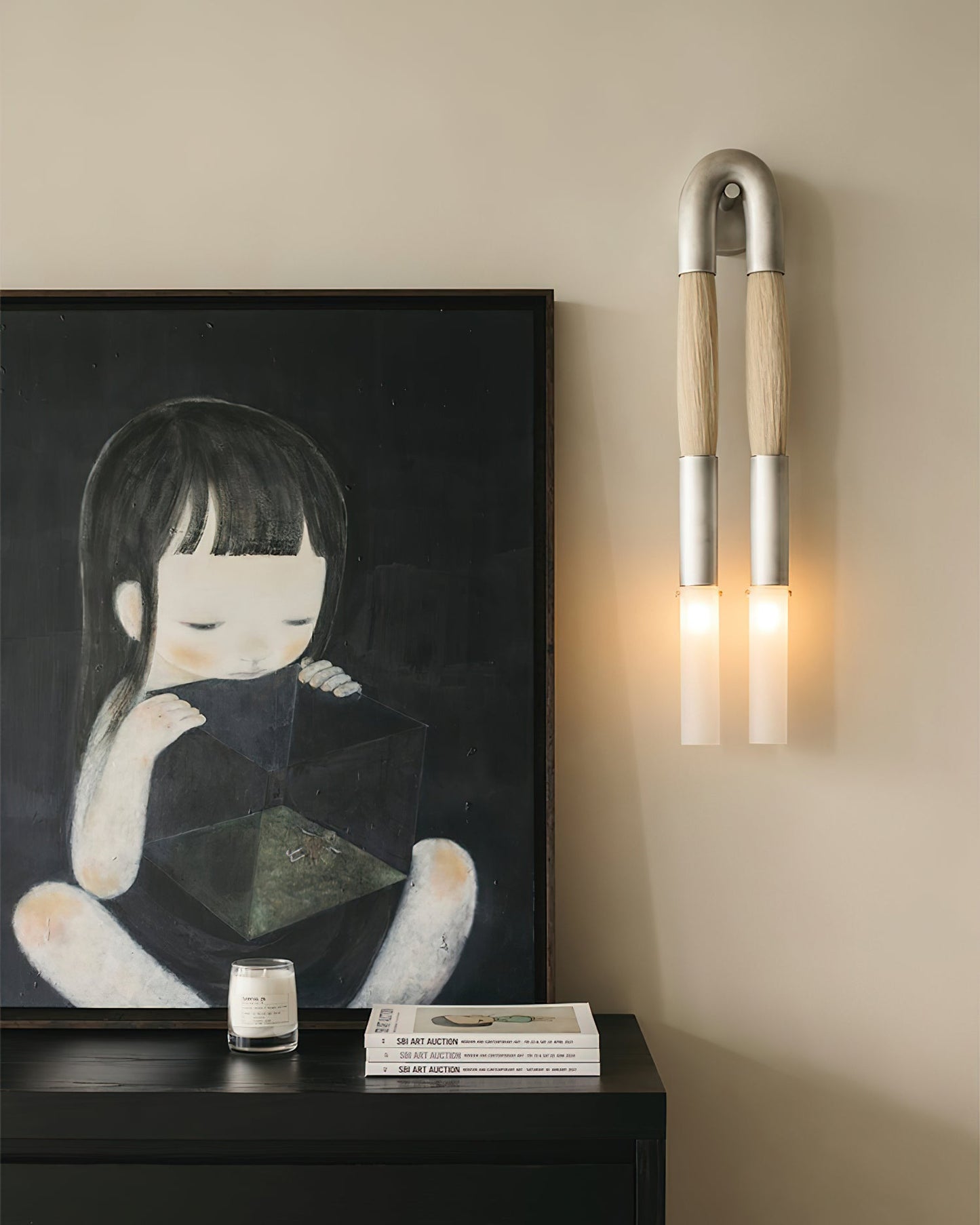 Pferdehaar-Wandlampe