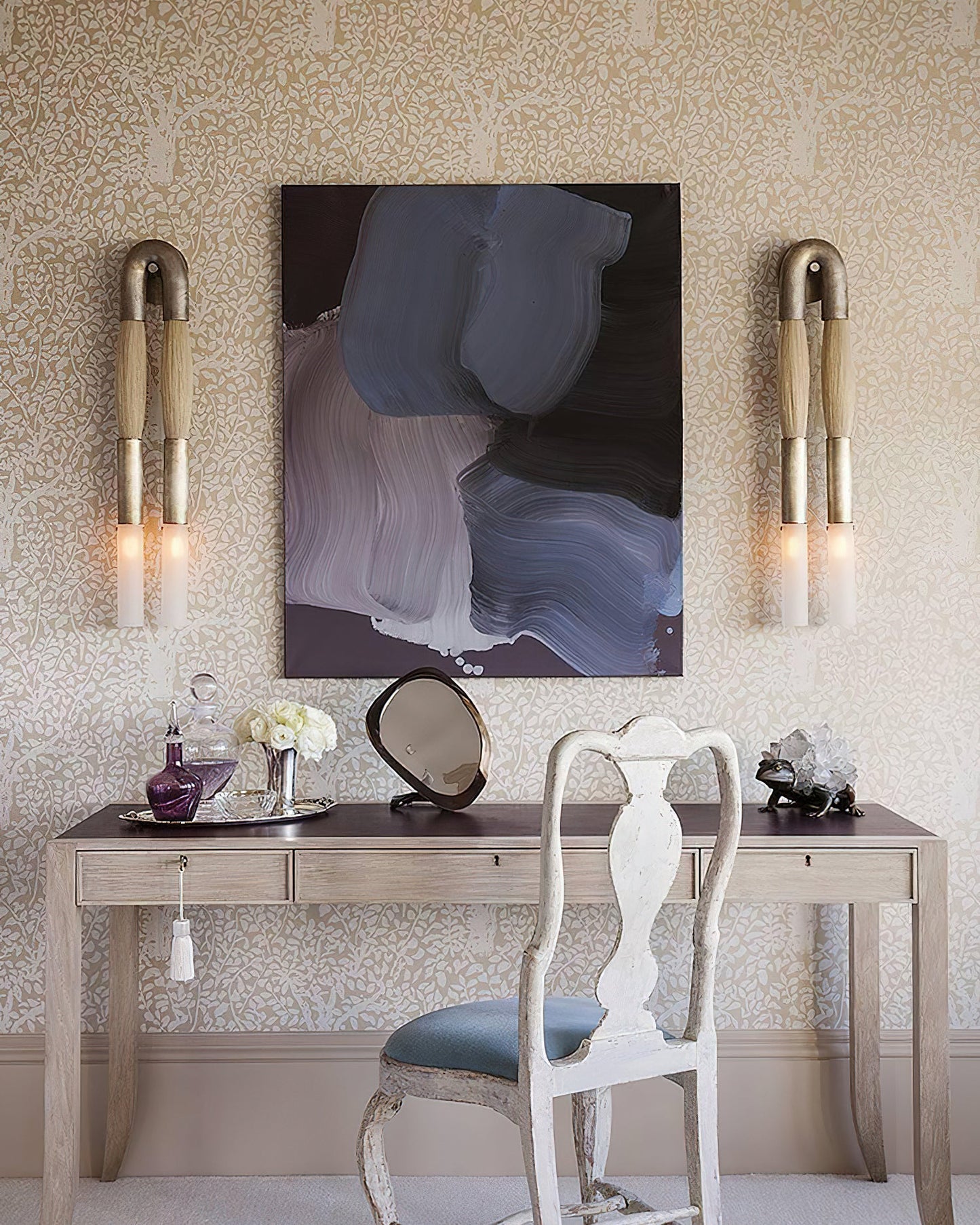 Pferdehaar-Wandlampe