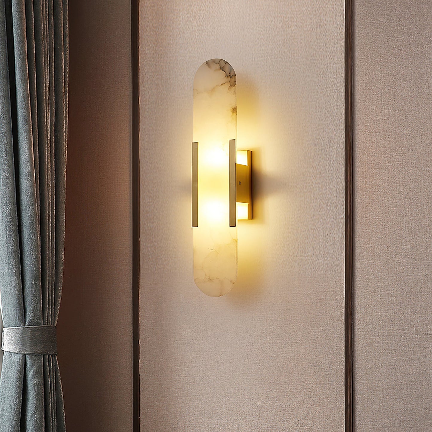 Stele Alabaster Sconce