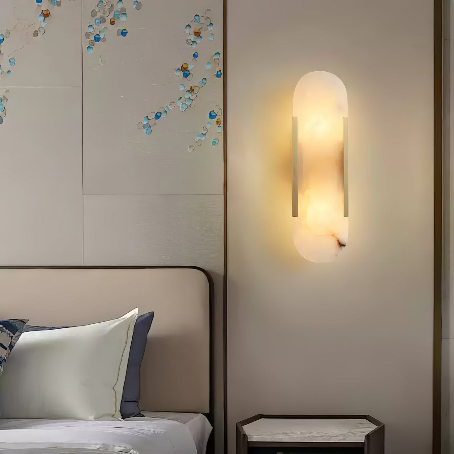 Stele Alabaster Sconce