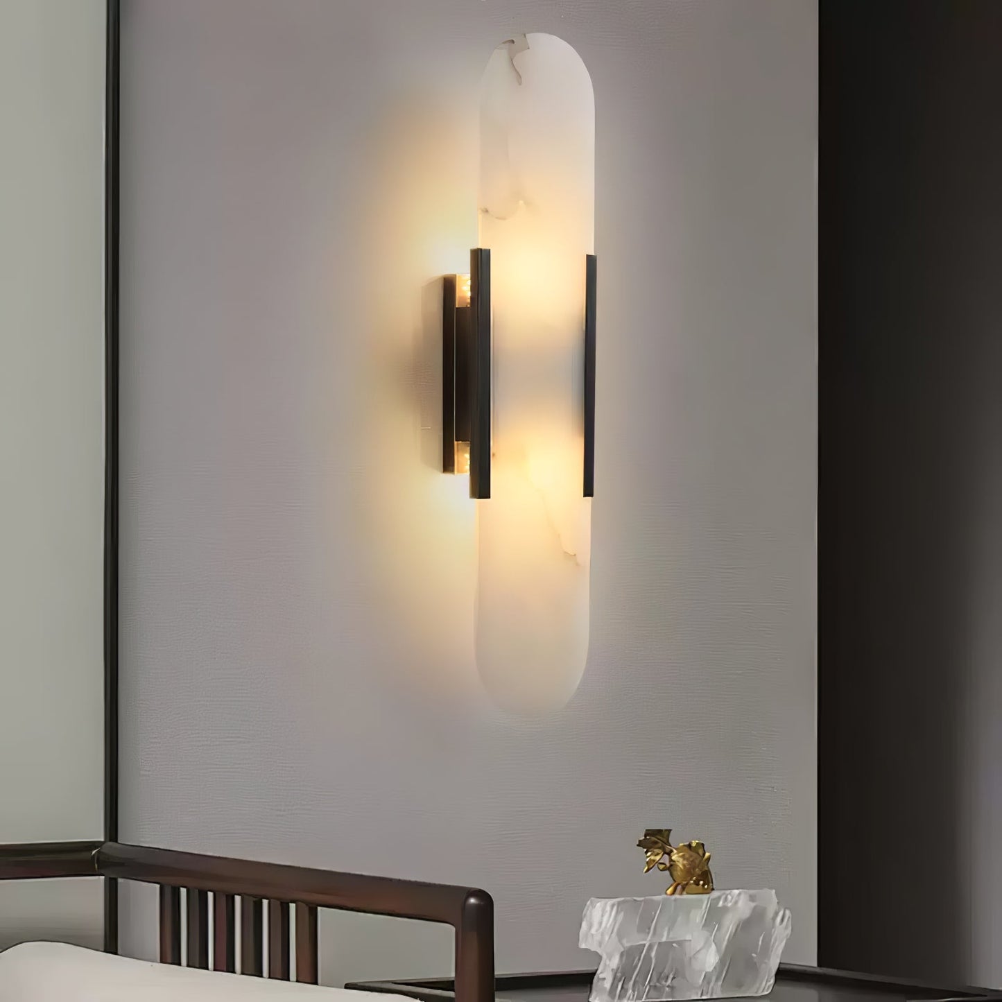 Stele Alabaster Sconce