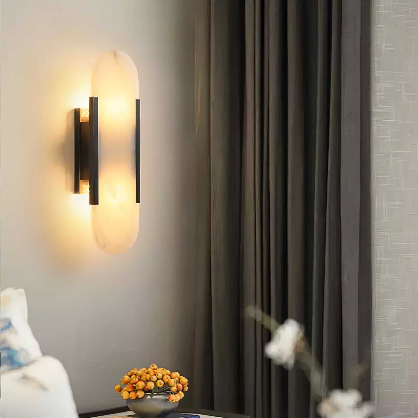 Stele Alabaster Sconce