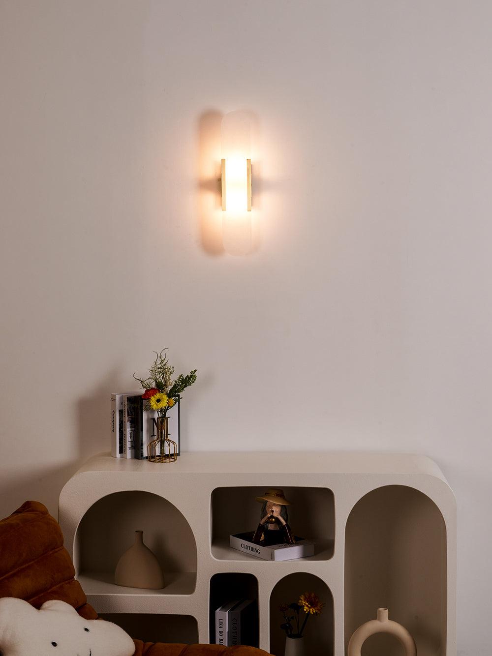 Stele Alabaster Sconce