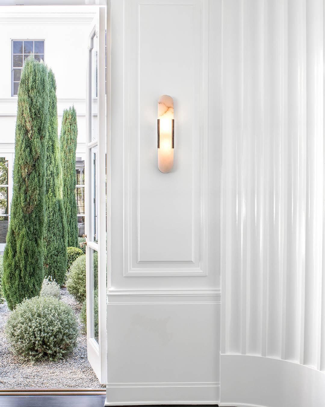 Stele Alabaster Sconce
