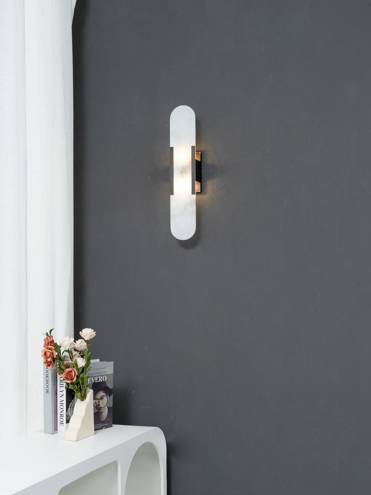 Stele Alabaster Sconce
