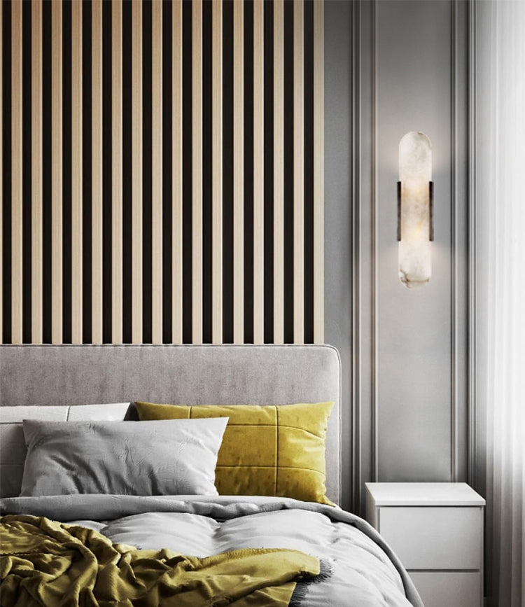 Stele Alabaster Sconce